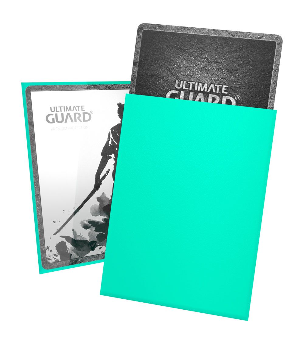 Ultimate Guard Katana Sleeves Standard Size (100) - Turquoise 4056133011655