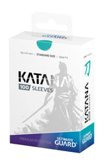 Ultimate Guard Katana Sleeves Standard Size (100) - Turquoise 4056133011655