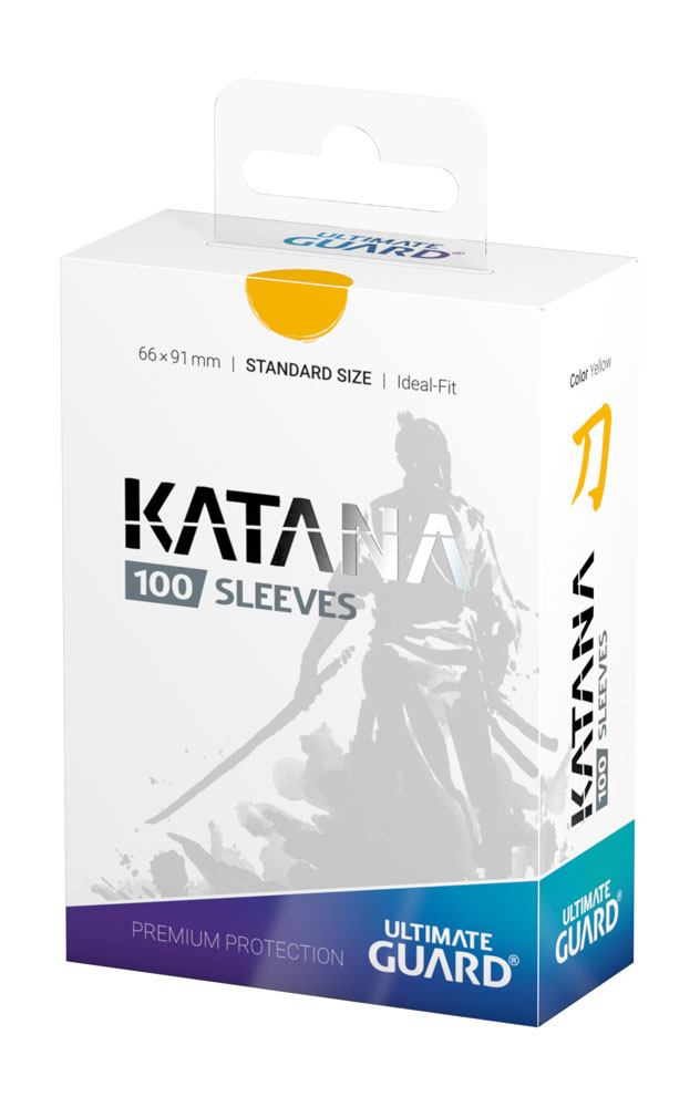 Ultimate Guard Katana Sleeves Standard Size (100) - Yellow 4056133011662