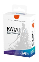 Ultimate Guard Katana Sleeves Standard Size (100) - Orange 4056133011679
