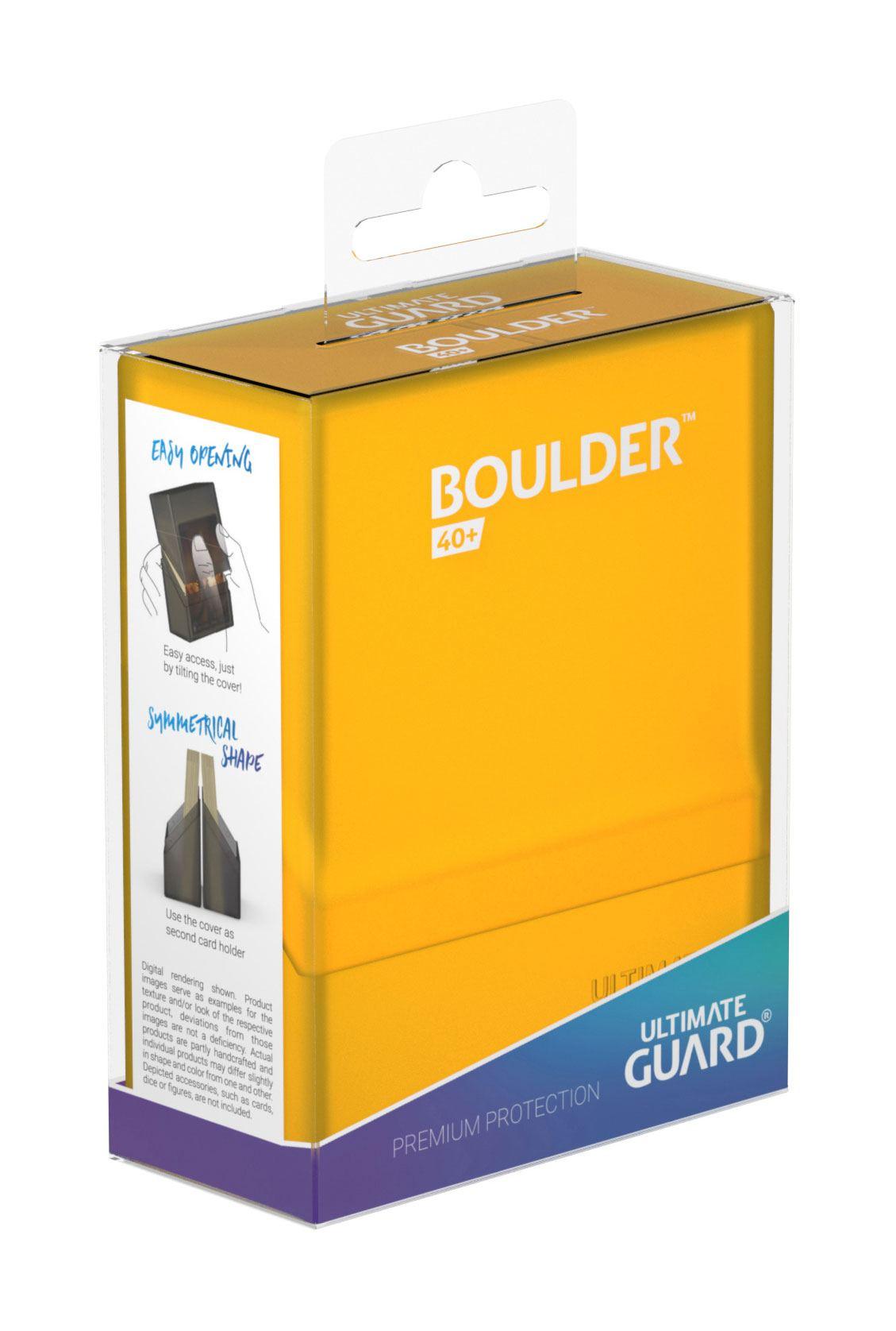 Ultimate Guard Boulder Deck Case 40+ Standard Size Amber 4056133017664