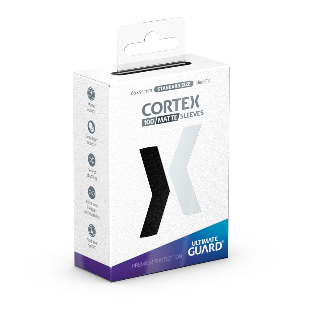 Ultimate Guard Cortex Sleeves Matte Standard Size (100) - Black 4056133018555