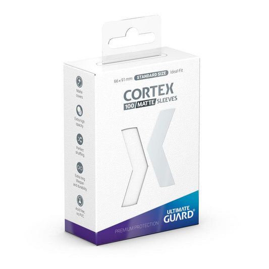 Ultimate Guard Cortex Sleeves Matte Standard Size (100) - White 4056133018586