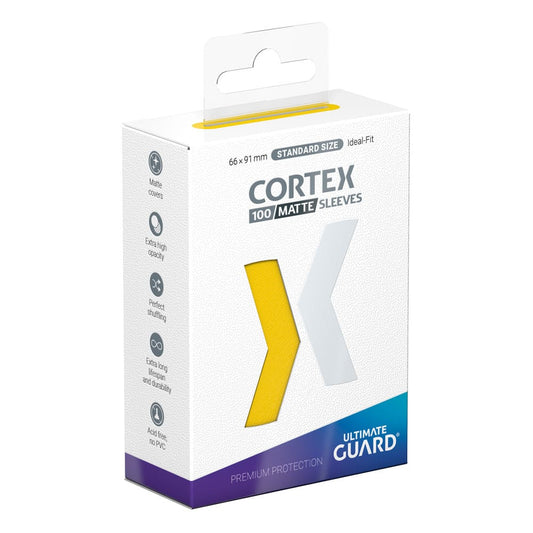 Ultimate Guard Cortex Sleeves Standard Size Matte Yellow (100) 4056133018791