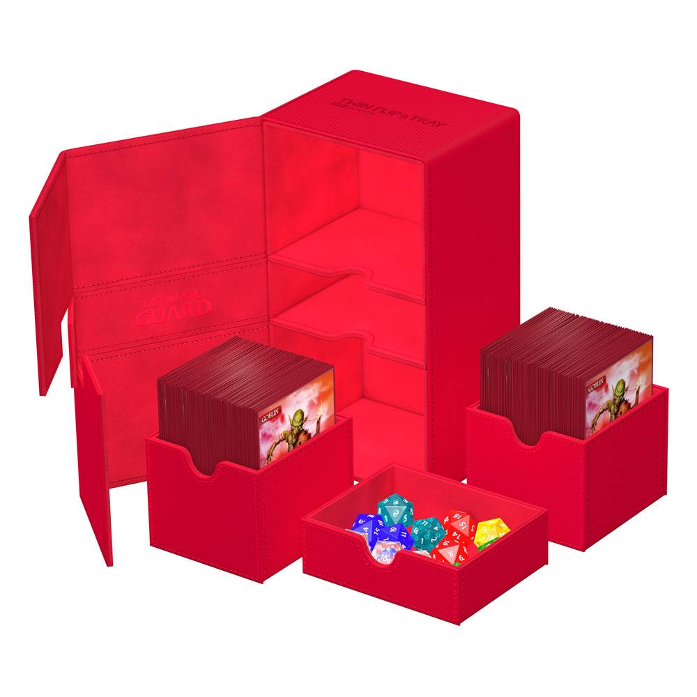 Ultimate Guard Twin Flip'n'Tray 200+ Xenoskin - Red 4056133022064