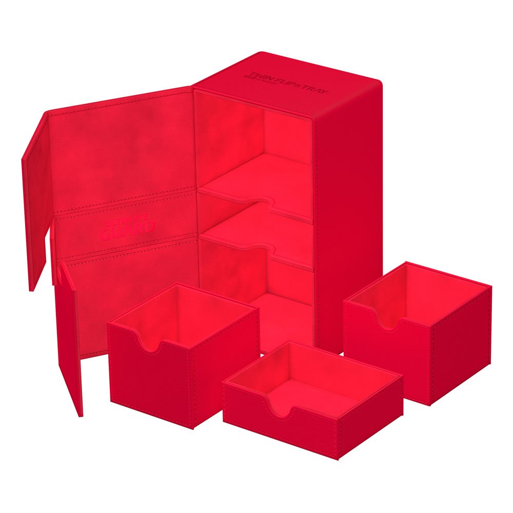 Ultimate Guard Twin Flip'n'Tray 200+ Xenoskin - Red 4056133022064
