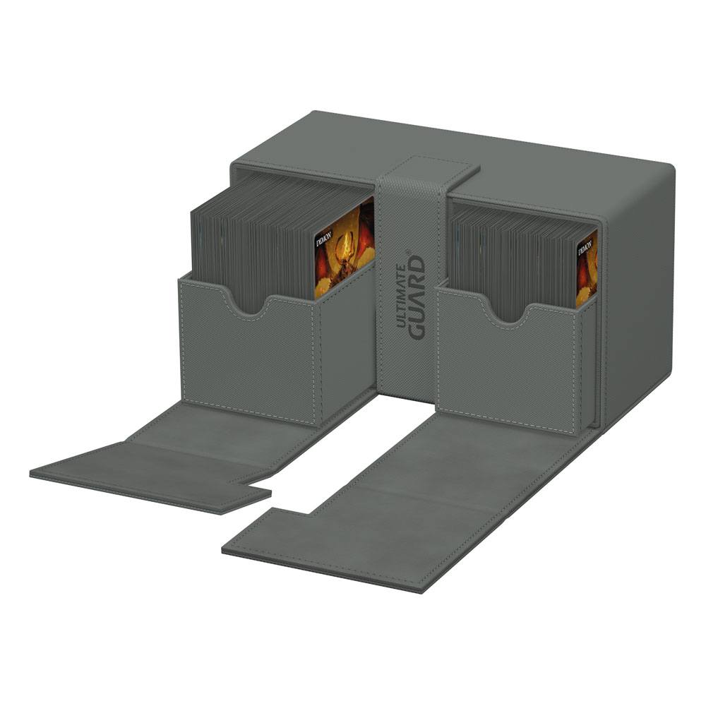 Ultimate Guard Twin Flip'n'Tray 200+ Xenoskin - Grey 4056133022163