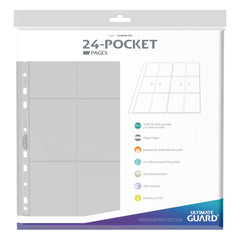 Ultimate Guard 24-Pocket QuadRow Pages Side-Loading (10) - Transparent 4056133023757