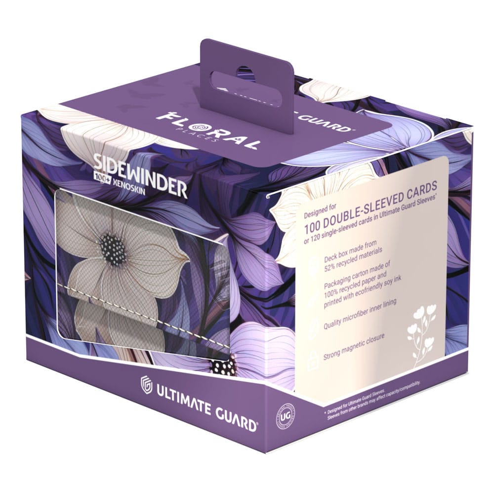 Ultimate Guard Sidewinder 100+ Xenoskin "Floral Places" - Moonlit Glen 4056133042383
