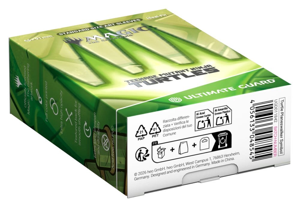 Ultimate Guard Art Sleeves Magic: The Gathering | Teenage Mutant Ninja Turtles - Turtle Planeswalker Symbol 4056133048545