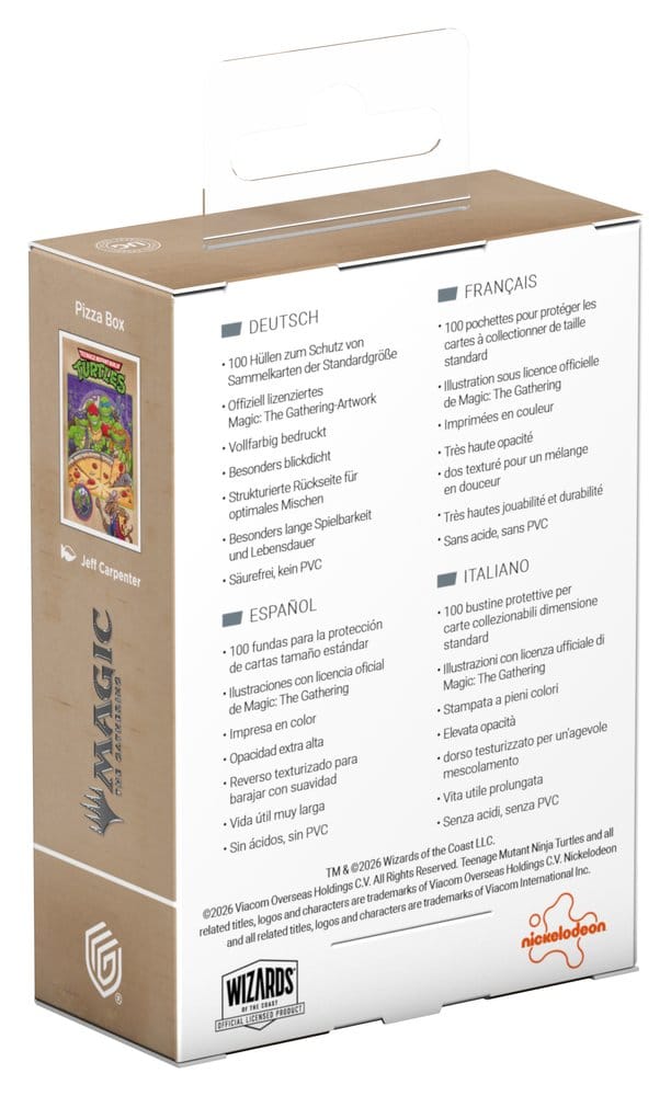 Ultimate Guard Art Sleeves Magic: The Gathering | Teenage Mutant Ninja Turtles - Pizza Box 4056133048576