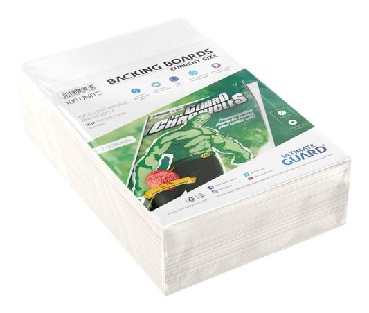 Ultimate Guard Comic Backing Boards Current Size (100) 4260250071632