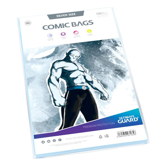 Ultimate Guard Comic Bags Standard (100) - Silver Size 4260250071656