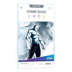 Ultimate Guard Comic Bags Silver Size (100) - Amuzzi