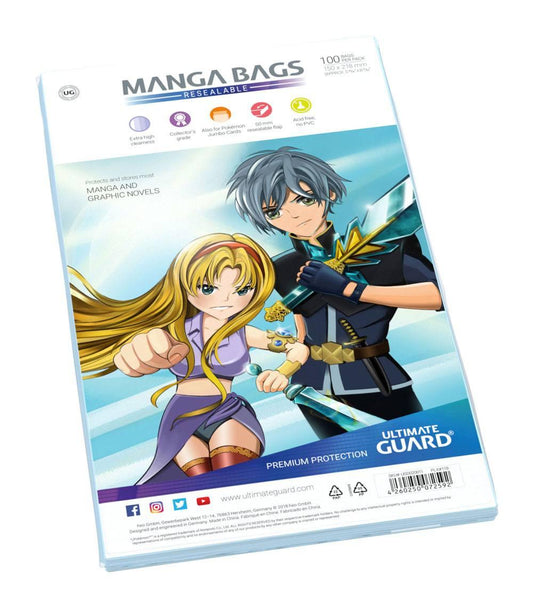 Ultimate Guard Manga Bags Resealable (100) - Amuzzi