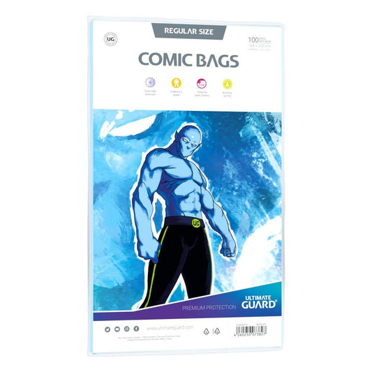 Ultimate Guard Comic Bags Regular Size (100) - Amuzzi