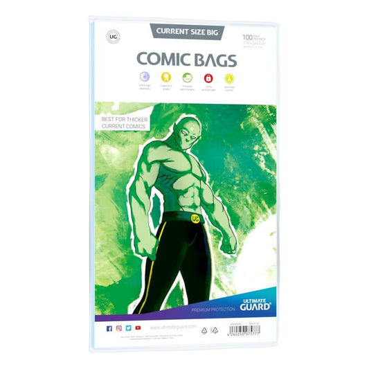 Ultimate Guard Comic Bags BIG Current Size (100) 4260250075777