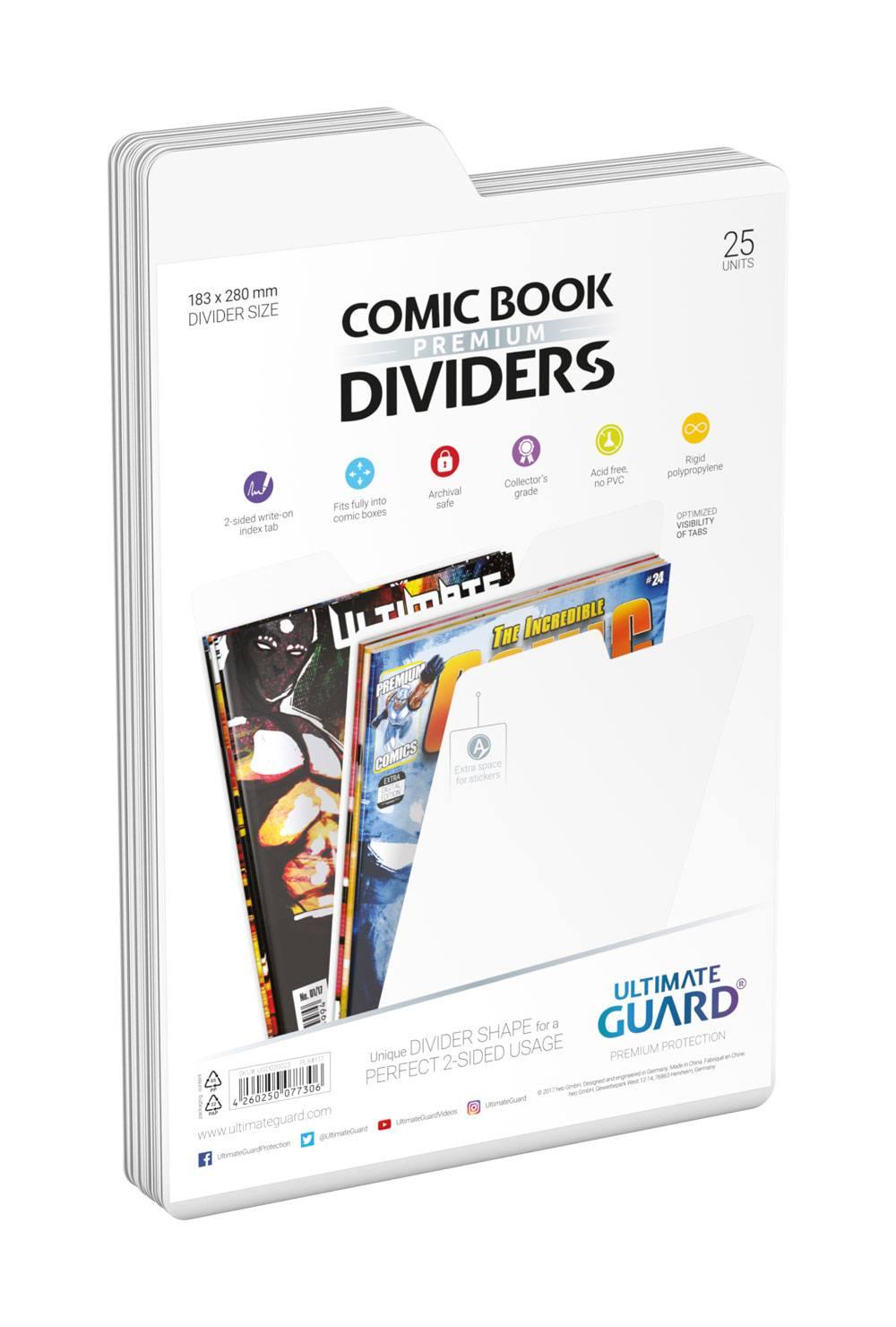 Ultimate Guard Premium Comic Book Dividers White (25) - Amuzzi