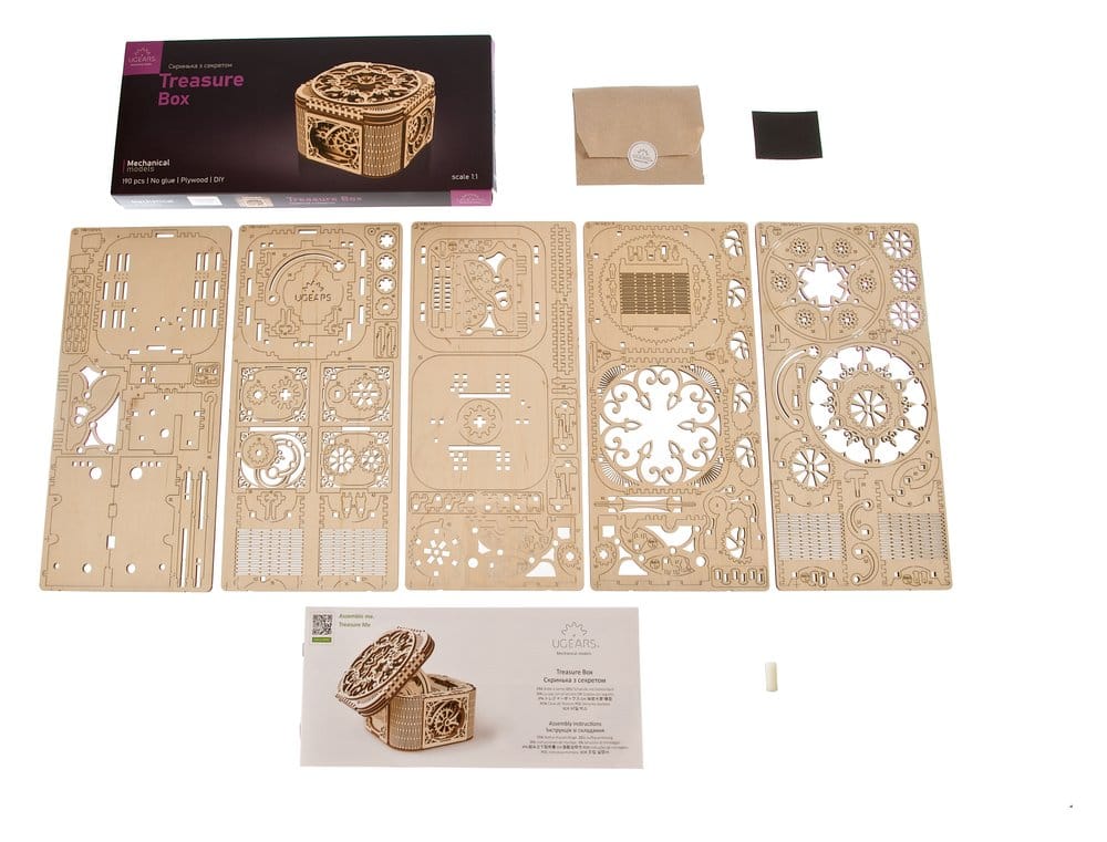 Ugears 3D Wooden Puzzle Treasure Box 4820184120594