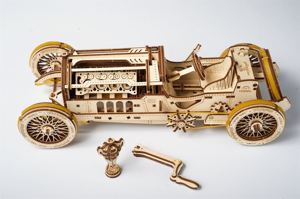 Ugears 3D Wooden Puzzle U-9 Grand Prix Car 4820184120686
