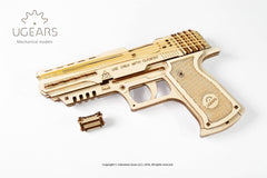Ugears 3D Wooden Puzzle Wolf-01 Handgun 4820184120723