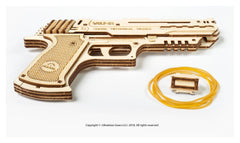 Ugears 3D Wooden Puzzle Wolf-01 Handgun 4820184120723