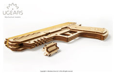 Ugears 3D Wooden Puzzle Wolf-01 Handgun 4820184120723
