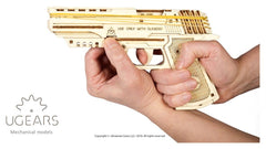 Ugears 3D Wooden Puzzle Wolf-01 Handgun 4820184120723