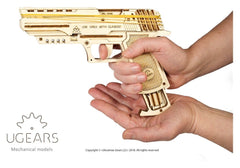 Ugears 3D Wooden Puzzle Wolf-01 Handgun 4820184120723
