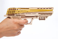 Ugears 3D Wooden Puzzle Wolf-01 Handgun 4820184120723
