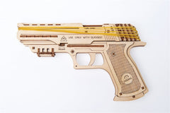 Ugears 3D Wooden Puzzle Wolf-01 Handgun 4820184120723