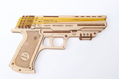 Ugears 3D Wooden Puzzle Wolf-01 Handgun 4820184120723