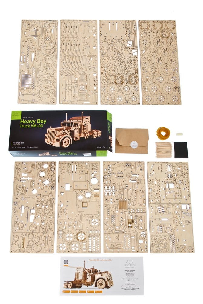 Ugears 3D Wooden Puzzle Heavy Boy Truck VM-03 4820184120860