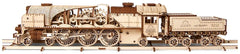 Ugears 3D Wooden Puzzle V-Express Steam Train with Tender 4820184120853