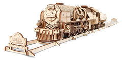 Ugears 3D Wooden Puzzle V-Express Steam Train with Tender 4820184120853