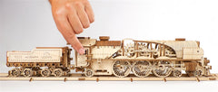 Ugears 3D Wooden Puzzle V-Express Steam Train with Tender 4820184120853