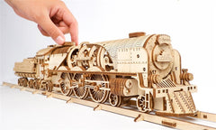 Ugears 3D Wooden Puzzle V-Express Steam Train with Tender 4820184120853