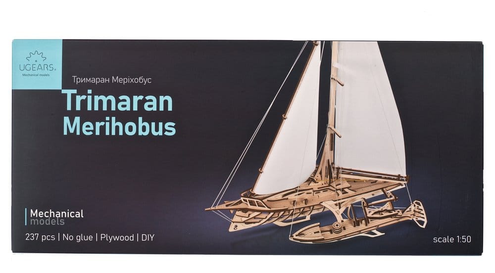Ugears 3D Wooden Puzzle Trimaran Merihobus 4820184120891