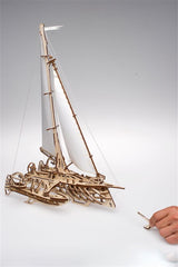 Ugears 3D Wooden Puzzle Trimaran Merihobus 4820184120891