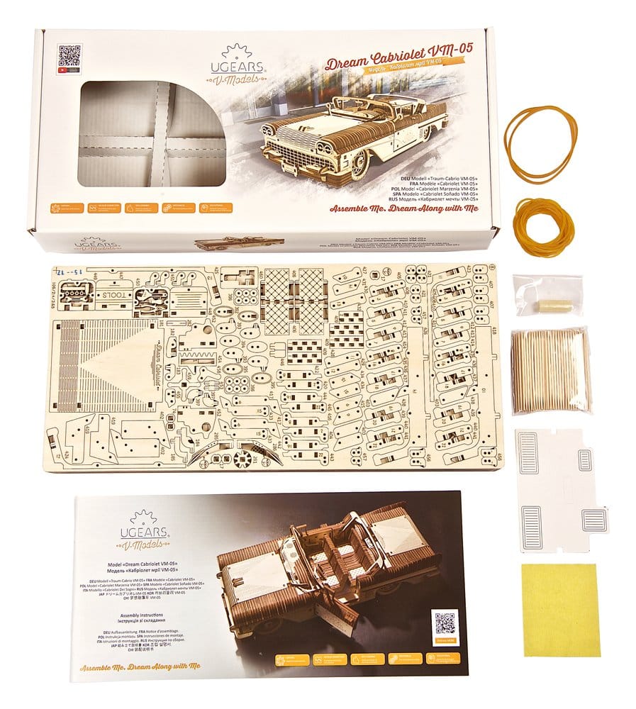 Ugears 3D Wooden Puzzle Dream Cabriolet VM-05 4820184120969
