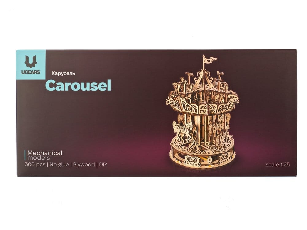 Ugears 3D Wooden Puzzle Carousel 4820184121072