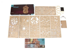 Ugears 3D Wooden Puzzle Carousel 4820184121072