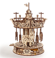 Ugears 3D Wooden Puzzle Carousel 4820184121072