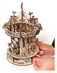 Ugears 3D Wooden Puzzle Carousel 4820184121072