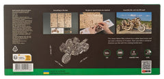 Ugears 3D Wooden Puzzle Scrambler UGR-10 with sidecar 4820184121133