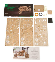 Ugears 3D Wooden Puzzle Scrambler UGR-10 with sidecar 4820184121133