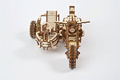 Ugears 3D Wooden Puzzle Scrambler UGR-10 with sidecar 4820184121133