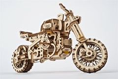 Ugears 3D Wooden Puzzle Scrambler UGR-10 with sidecar 4820184121133