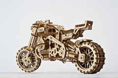 Ugears 3D Wooden Puzzle Scrambler UGR-10 with sidecar 4820184121133