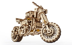 Ugears 3D Wooden Puzzle Scrambler UGR-10 with sidecar 4820184121133